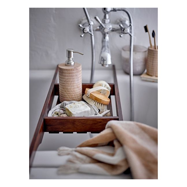 Vassoio per vasca da bagno, modello: Liban, in bambù | Marrone scuro