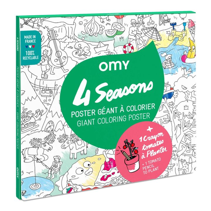 Giant Colouring Poster - Four Seasons- Product image n°0