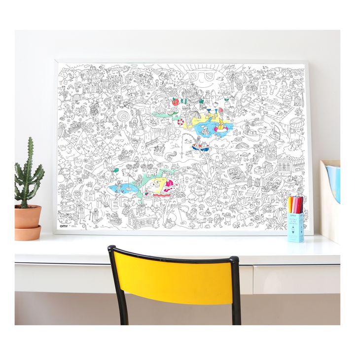 Giant Colouring Poster - Four Seasons- Product image n°1