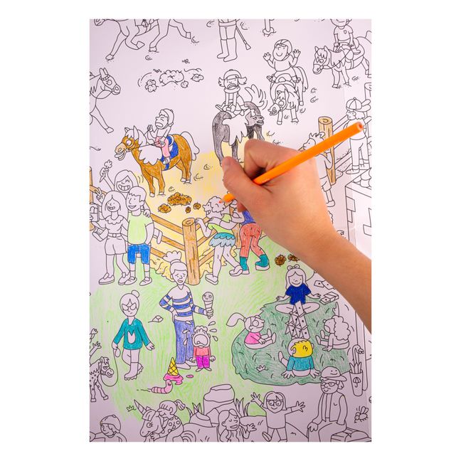 Giant Colouring Poster - Pony Club
