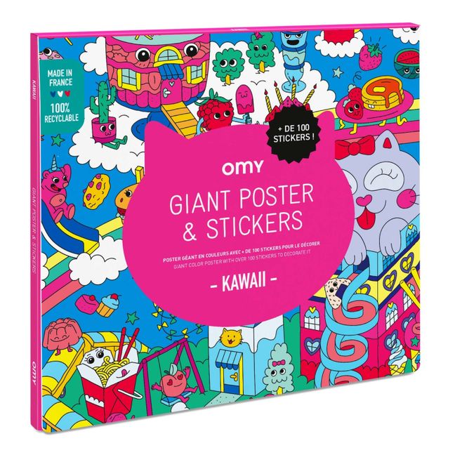 omy poster & stickers - santa's workshop - Little