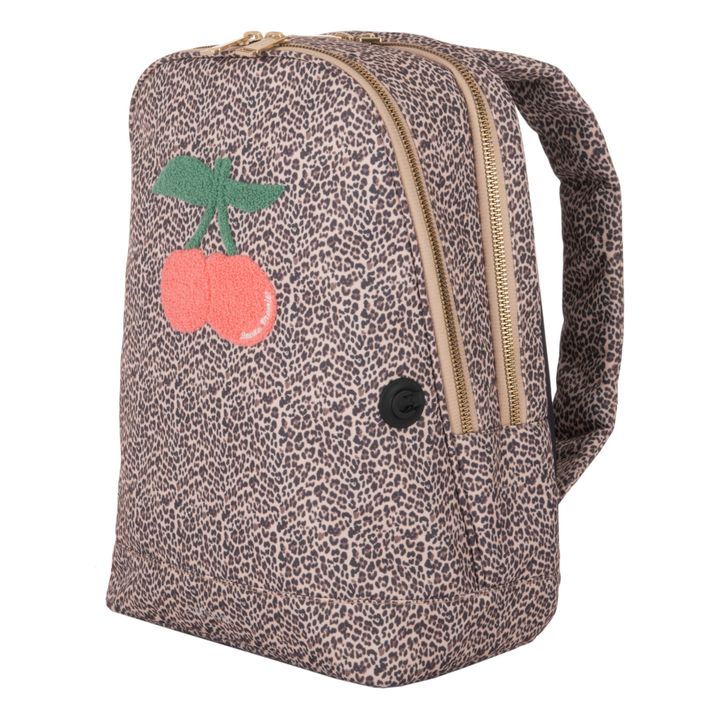 Jackie Leopard Print Backpack Brown- Product image n°2