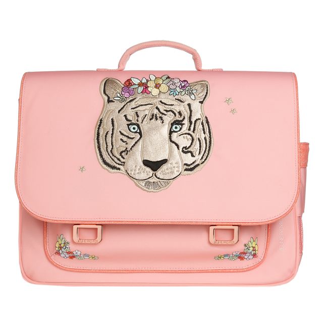 Midi Tiara Tiger School Bag Pink