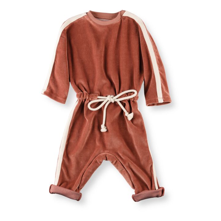 Sully Velour Jumpsuit | Dusty Pink- Product image n°0
