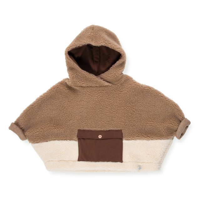 Jack Recycled Polyester Sherpa Coat | Brown
