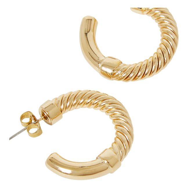 Mini Uzi Earrings | Gold