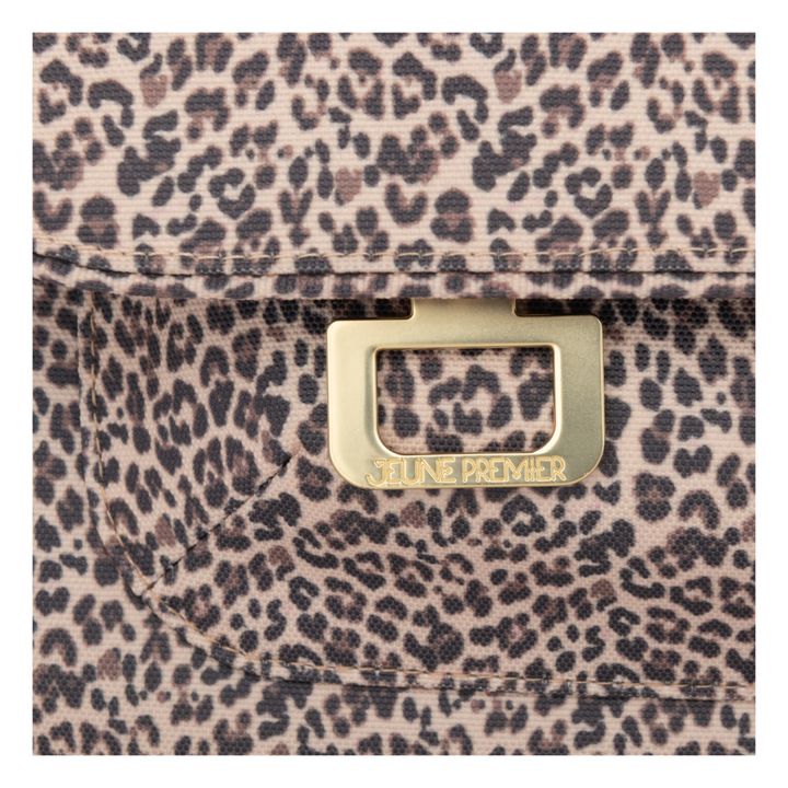 Midi Leopard Print School Bag | Marrón- Imagen del producto n°9