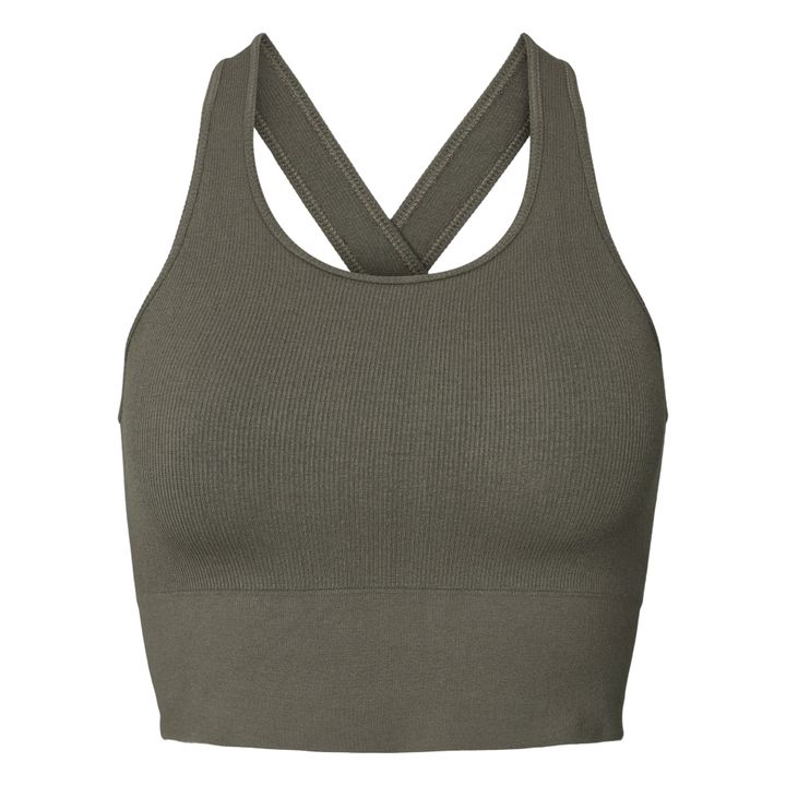 Lifa Yoga Crop Top | Khaki- Produktbild Nr. 0