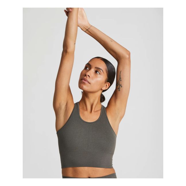 Lifa Yoga Crop Top Khaki