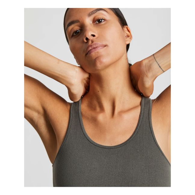 Lifa Yoga Crop Top Khaki