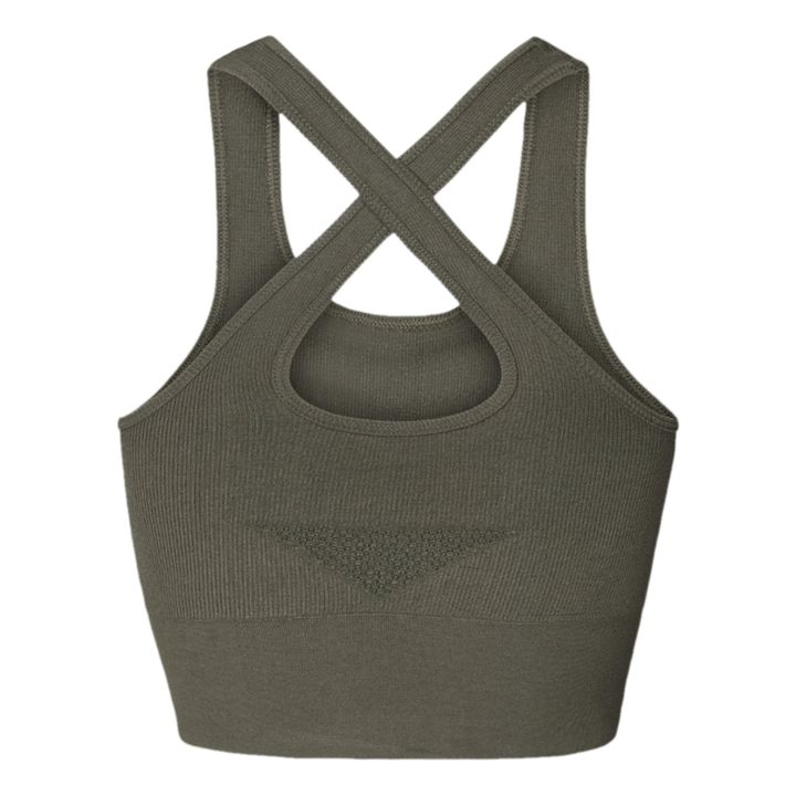 Lifa Yoga Crop Top | Verde militare- Immagine del prodotto n°4