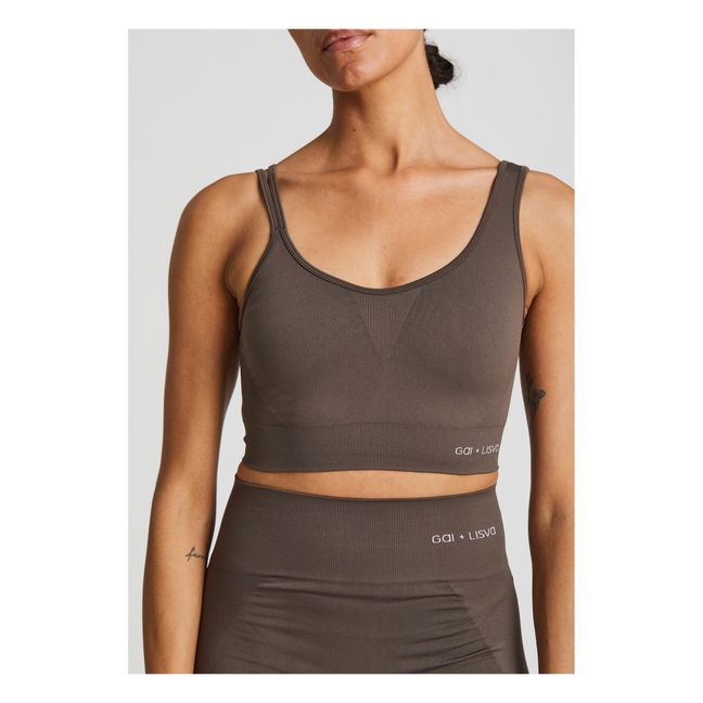 Sally Yoga Crop Top | Pflaume