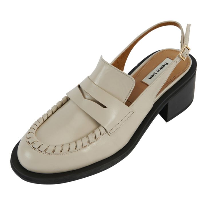 Slingback Heel Loafers | Crema- Immagine del prodotto n°5
