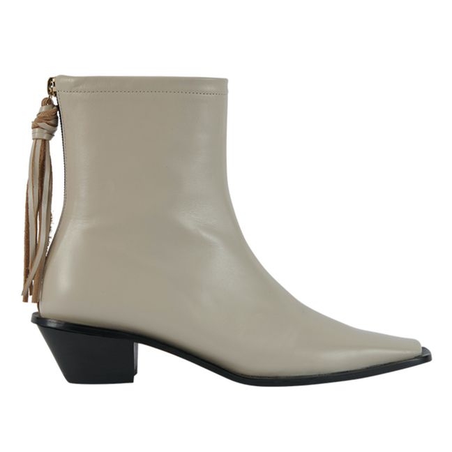 Leather Boots | Crema