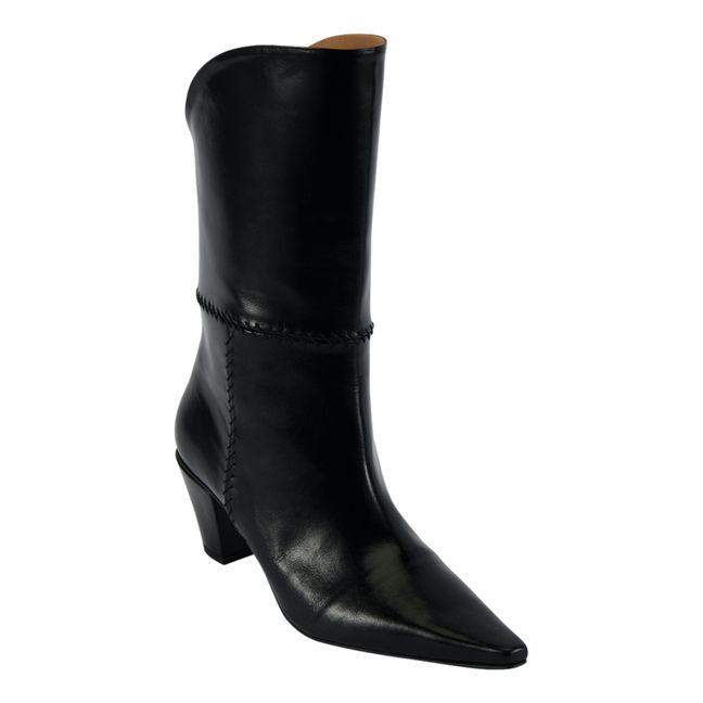 Mid-Height Heel Boots | Negro