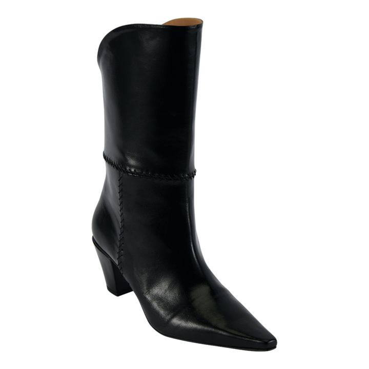 Mid-Height Heel Boots | Negro- Imagen del producto n°1