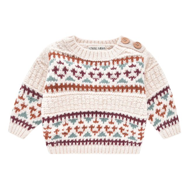 Cosmo Jacquard Jumper | Ecru