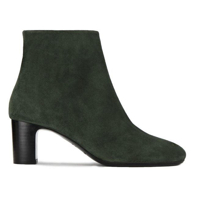 N°290 Suede Boots Verde Oscuro