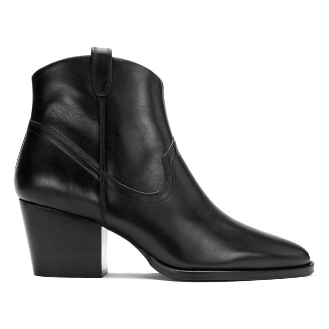 N°704 Leather Boots | Negro