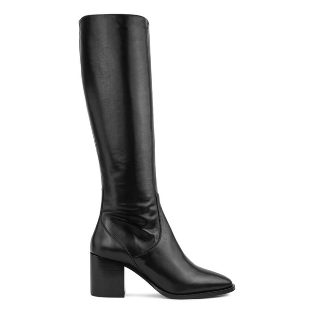 N°661 Leather Boots | Schwarz