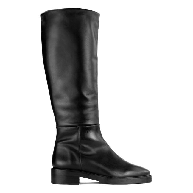 N°495 Leather Boots | Schwarz