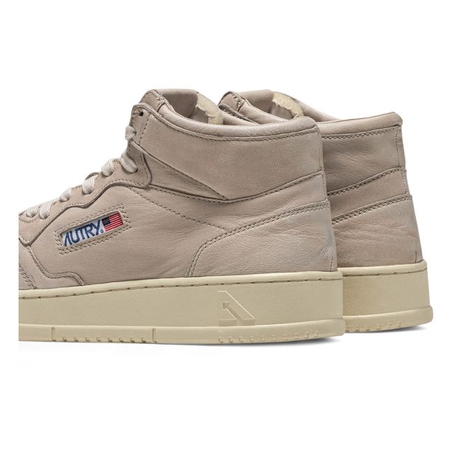 Baskets Medalist Mid Cuir de Chèvre | Beige