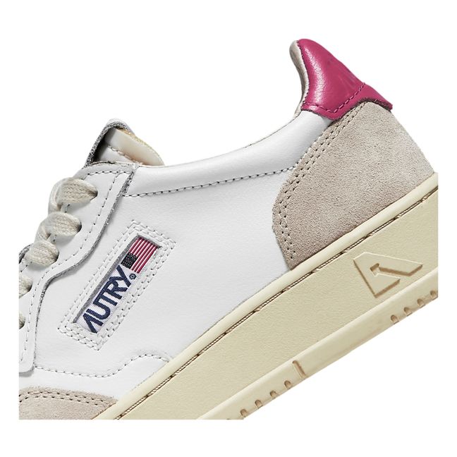 Medalist Low-Top Leather/Suede Sneakers | Pink