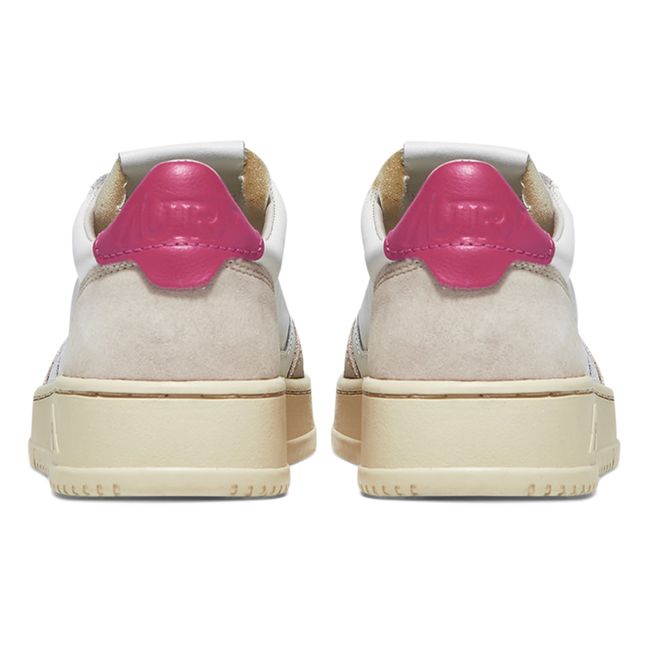 Medalist Low-Top Leather/Suede Sneakers Pink