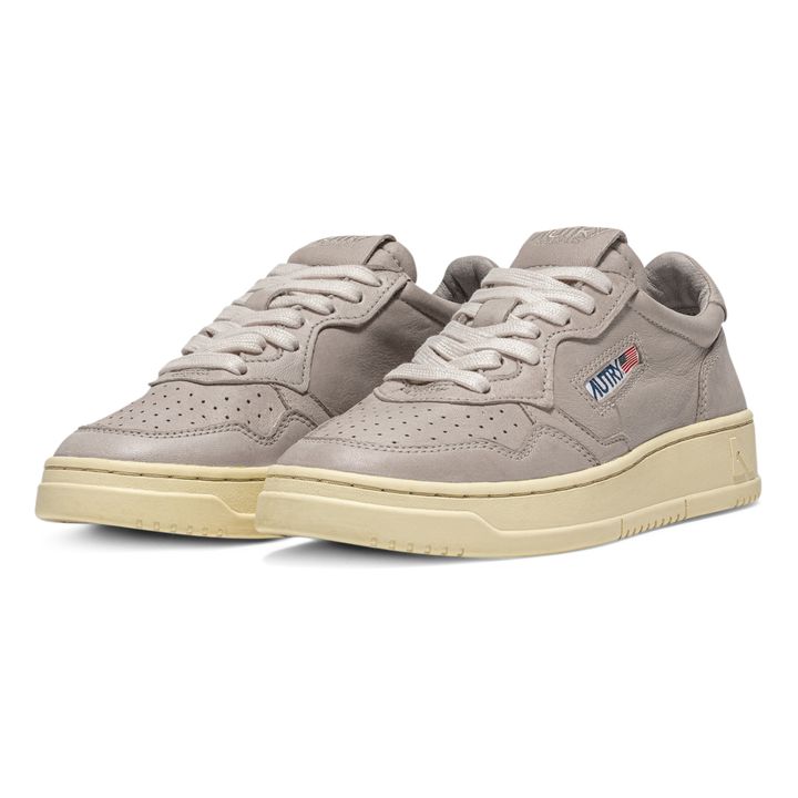 Medalist Low-Top Goat Leather Sneakers | Beige- Product image n°2