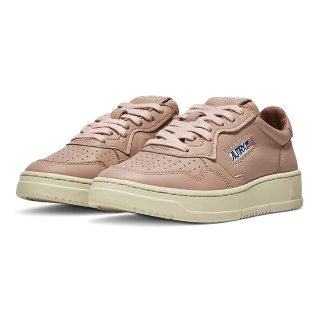 Medalist Low-Top Goat Leather Sneakers Rosa