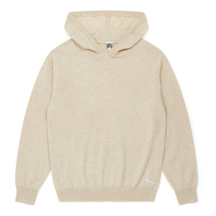 Cashmere Hooded Sweater - Women's Collection  | Beige- Immagine del prodotto n°0