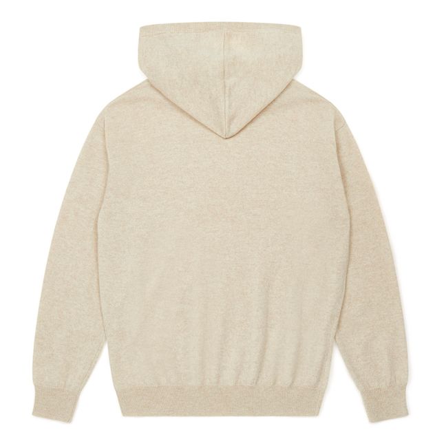 Cashmere Hooded Sweater - Women's Collection  | Beige