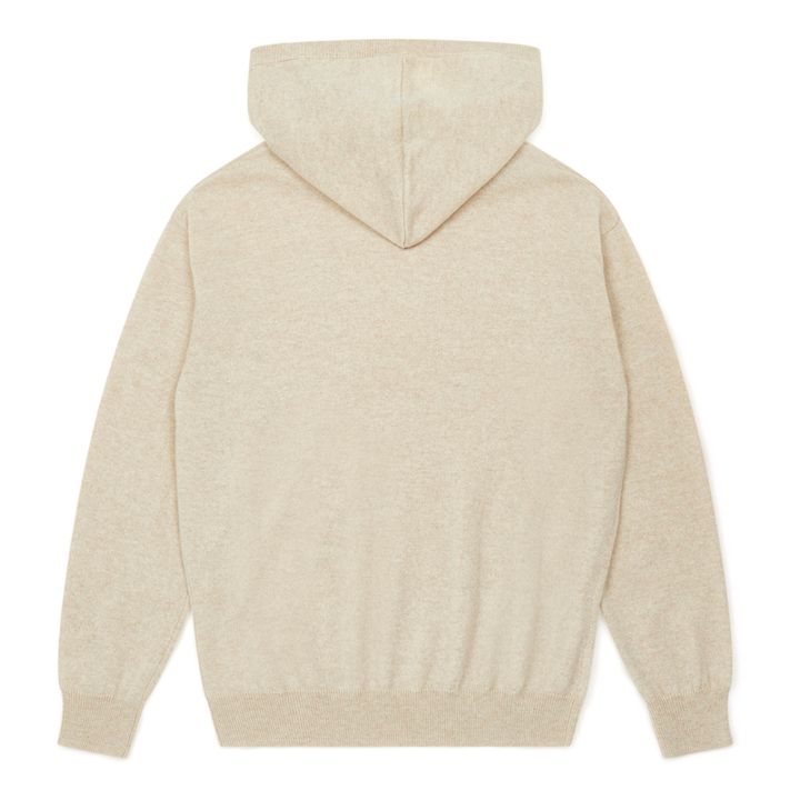 Cashmere Hooded Sweater - Women's Collection  | Beige- Immagine del prodotto n°2