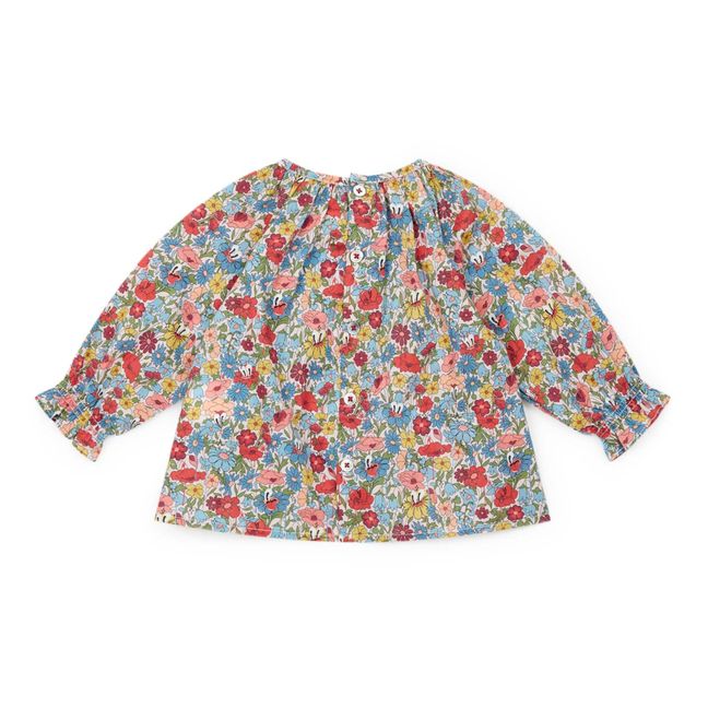 Exclusive Liberty Flower Blouse Blu