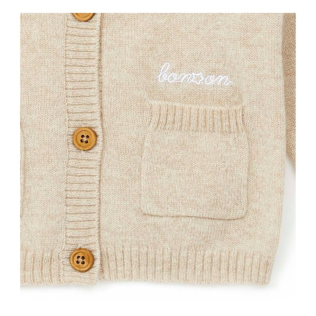 Strickjacke aus Kaschmir | Maulwurfsfarben