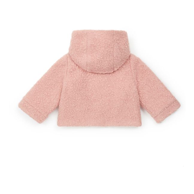 Boubou Woollen Bouclé Coat | Rosa