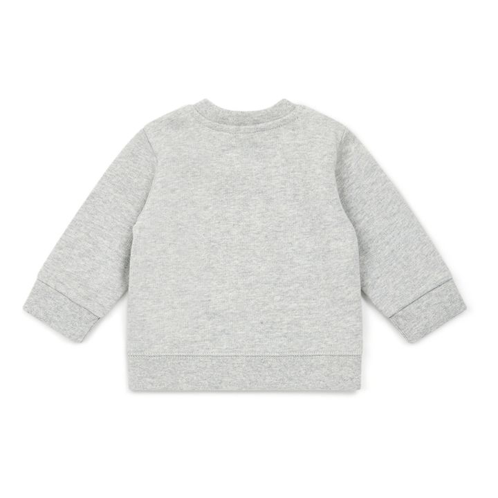 Organic Cotton Bear Sweatshirt | Grau Meliert- Produktbild Nr. 2