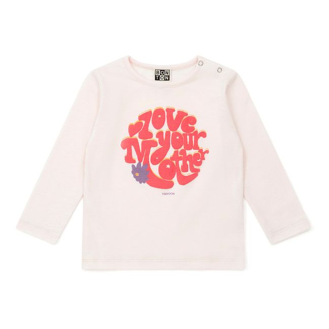 T-Shirt Coton Bio Mother Bébé | Rose pâle