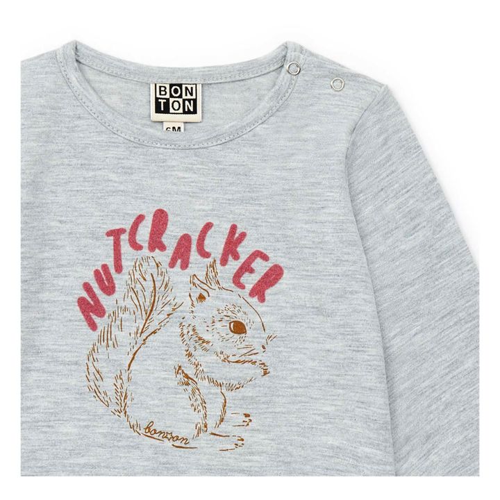 Cracker Organic Cotton T-shirt | Gris Jaspeado- Imagen del producto n°1