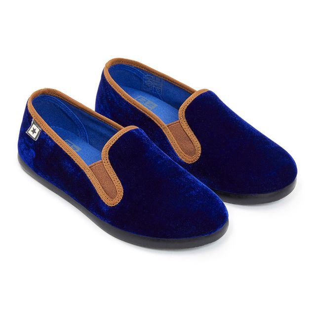 John Velvet Slippers | Azul Marino