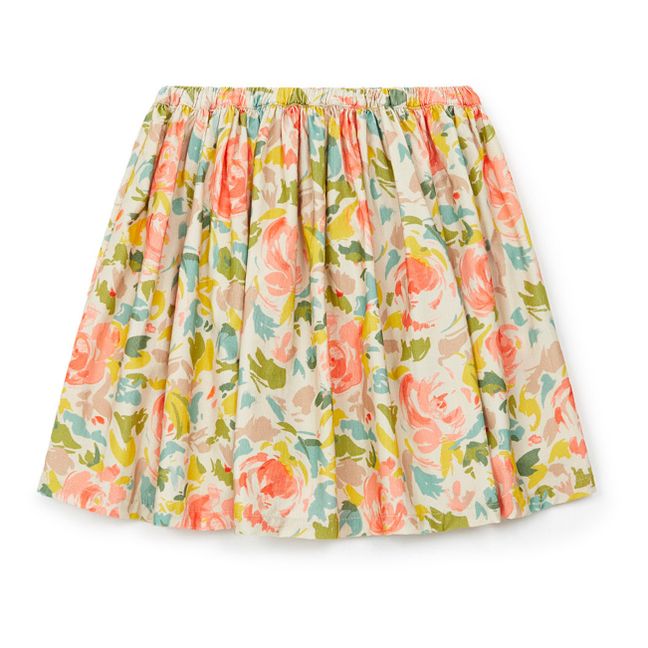 Framboise Floral Corduroy Skirt | Beige