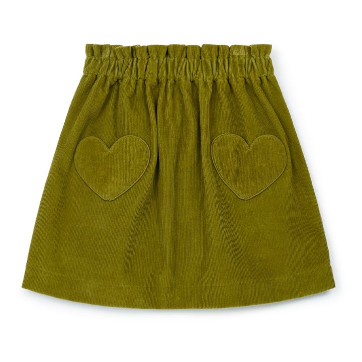Douchka Corduroy Skirt | Grünolive- Produktbild Nr. 0