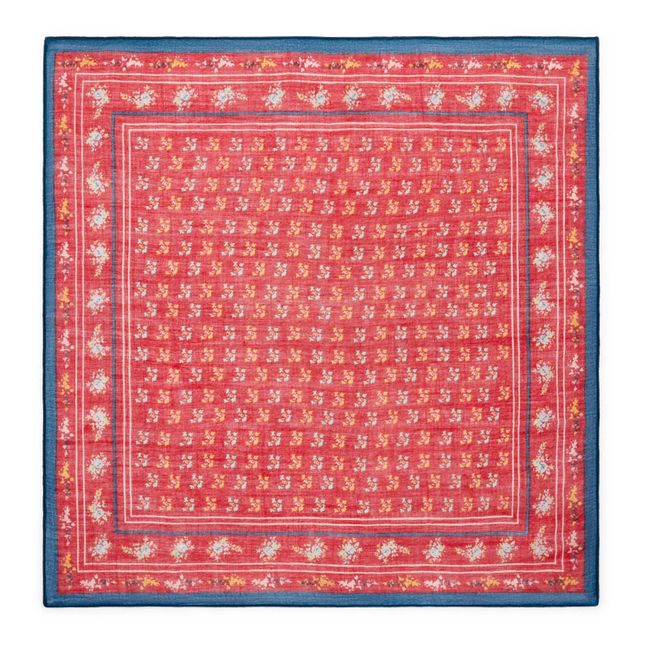 Foultreel Wool and Cotton Scarf | Red