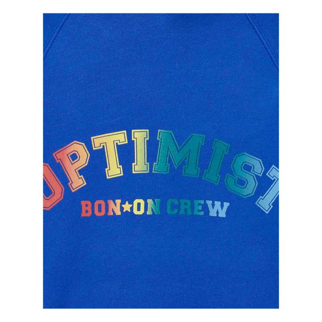 Sweat à Capuche Coton Bio Optimist Azul