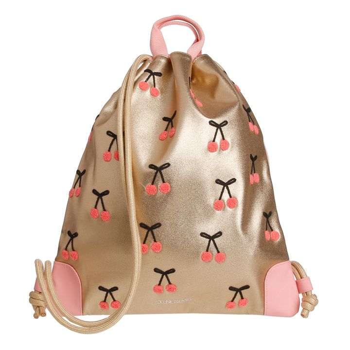 Cherry Pompom City Bag Gold- Product image n°0