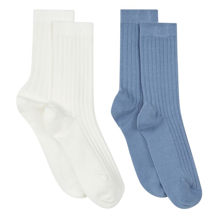 Off White & Iceberg Organic Cotton Socks - Set of 2- Product image n°0