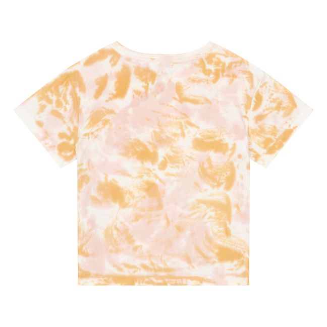 Organic Cotton T-shirt | Tie&dye Dusty pink