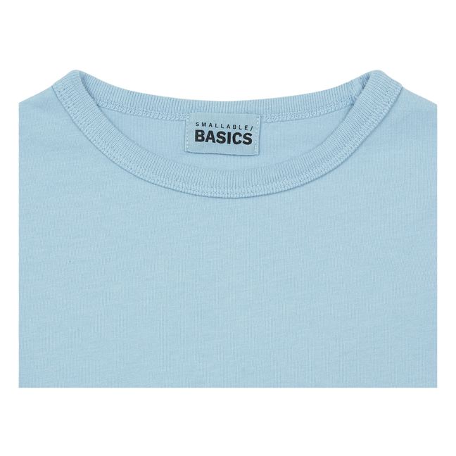 Long Sleeve Organic Cotton Pyjama T-shirt | Ice Blau