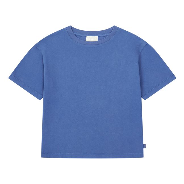 Organic Cotton Pyjama T-shirt | Storm Blue