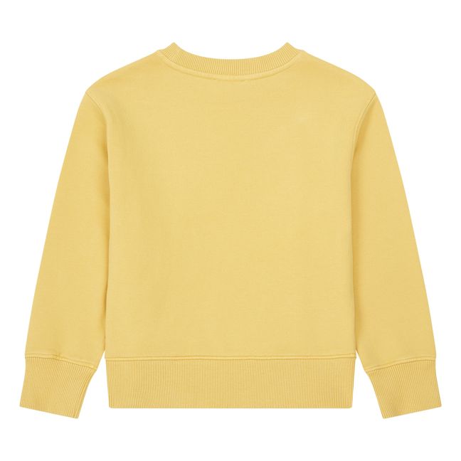 Sweatshirt aus Bio-Baumwolle | Honiggelb